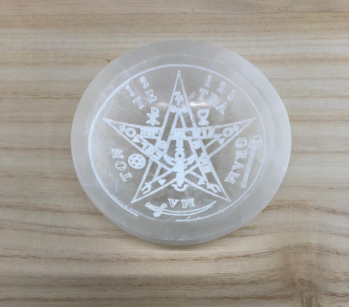 Cuenco Selenita Tetragramaton